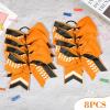 imageDEEKA 12 PCS Softball Cheer Bows 8quot Softball Thread Large Cheer Hair Bows Ponytail Holder Handmade for Teen Girls Sports Cheerleader Royal BlueBlackWhiteOrange Glitter BlackWhite