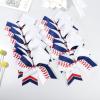 imageDEEKA 12 PCS Softball Cheer Bows 8quot Softball Thread Large Cheer Hair Bows Ponytail Holder Handmade for Teen Girls Sports Cheerleader Royal BlueBlackWhiteWhiteNavy BlueRed