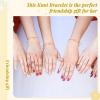 imageDEEKA 12 Pcs Bridesmaid Proposal Gifts Pearl Hair Claw Clips ampamp Bridesmaid Knot Bracelet Bachelorette Party Wedding Favors Bridal Party Present Hair Accessories for WomenGold BraceletsGold Bracelets