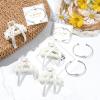 imageDEEKA 12 Pcs Bridesmaid Proposal Gifts Pearl Hair Claw Clips ampamp Bridesmaid Knot Bracelet Bachelorette Party Wedding Favors Bridal Party Present Hair Accessories for WomenGold BraceletsSilver Bracelets 8 Sets