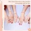 imageDEEKA 12 Pcs Bridesmaid Proposal Gifts Pearl Hair Claw Clips ampamp Bridesmaid Knot Bracelet Bachelorette Party Wedding Favors Bridal Party Present Hair Accessories for WomenGold BraceletsRose Gold Bracelets 8 Sets