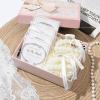 imageDEEKA 12 Pcs Bridesmaid Proposal Gifts Pearl Hair Claw Clips ampamp Bridesmaid Knot Bracelet Bachelorette Party Wedding Favors Bridal Party Present Hair Accessories for WomenGold BraceletsSilver Bracelets