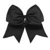 imageDEEKA 12PCS 8quot Two Toned Large Cheer Hair Bows Ponytail Holder Handmade for Teen Girls Softball Cheerleader SportsLight PinkBright PinkBlack Pack of 12