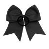 imageDEEKA 12PCS 8quot Two Toned Large Cheer Hair Bows Ponytail Holder Handmade for Teen Girls Softball Cheerleader SportsLight PinkBright PinkBlack Pack of 12