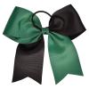 imageDEEKA 12PCS 8quot Two Toned Large Cheer Hair Bows Ponytail Holder Handmade for Teen Girls Softball Cheerleader SportsLight PinkBright PinkForest GreenBlack