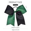 imageDEEKA 12PCS 8quot Two Toned Large Cheer Hair Bows Ponytail Holder Handmade for Teen Girls Softball Cheerleader SportsLight PinkBright PinkForest GreenBlack