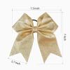 imageDEEKA 12PCS 8quot Two Toned Large Cheer Hair Bows Ponytail Holder Handmade for Teen Girls Softball Cheerleader SportsLight PinkBright PinkGlitter Gold