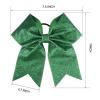 imageDEEKA 12PCS 8quot Two Toned Large Cheer Hair Bows Ponytail Holder Handmade for Teen Girls Softball Cheerleader SportsLight PinkBright PinkGlitter Green