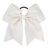 imageDEEKA 12PCS 8quot Two Toned Large Cheer Hair Bows Ponytail Holder Handmade for Teen Girls Softball Cheerleader SportsLight PinkBright PinkGlitter Off White