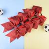 imageDEEKA 12PCS 8quot Two Toned Large Cheer Hair Bows Ponytail Holder Handmade for Teen Girls Softball Cheerleader SportsLight PinkBright PinkGlitter Red