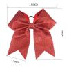 imageDEEKA 12PCS 8quot Two Toned Large Cheer Hair Bows Ponytail Holder Handmade for Teen Girls Softball Cheerleader SportsLight PinkBright PinkGlitter Red
