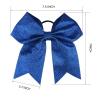 imageDEEKA 12PCS 8quot Two Toned Large Cheer Hair Bows Ponytail Holder Handmade for Teen Girls Softball Cheerleader SportsLight PinkBright PinkGlitter Royal Blue