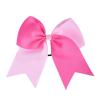 imageDEEKA 12PCS 8quot Two Toned Large Cheer Hair Bows Ponytail Holder Handmade for Teen Girls Softball Cheerleader SportsLight PinkBright PinkLight PinkBright Pink Pack of 12
