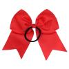imageDEEKA 12PCS 8quot Two Toned Large Cheer Hair Bows Ponytail Holder Handmade for Teen Girls Softball Cheerleader SportsLight PinkBright PinkRed Pack of 12