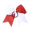 imageDEEKA 12PCS 8quot Two Toned Large Cheer Hair Bows Ponytail Holder Handmade for Teen Girls Softball Cheerleader SportsLight PinkBright PinkRedWhite Pack of 12