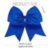 imageDEEKA 12PCS 8quot Two Toned Large Cheer Hair Bows Ponytail Holder Handmade for Teen Girls Softball Cheerleader SportsLight PinkBright PinkRoyal Blue Pack of 12