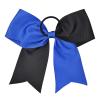 imageDEEKA 12PCS 8quot Two Toned Large Cheer Hair Bows Ponytail Holder Handmade for Teen Girls Softball Cheerleader SportsLight PinkBright PinkRoyal BlueBlack