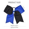 imageDEEKA 12PCS 8quot Two Toned Large Cheer Hair Bows Ponytail Holder Handmade for Teen Girls Softball Cheerleader SportsLight PinkBright PinkRoyal BlueBlack