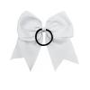 imageDEEKA 12PCS 8quot Two Toned Large Cheer Hair Bows Ponytail Holder Handmade for Teen Girls Softball Cheerleader SportsLight PinkBright PinkWhite Pack of 12