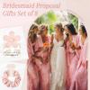 imageDEEKA 16 Pcs Bridesmaid Proposal Gifts Set Flower Hair Claw Clips with Floral Card ampamp Satin Scrunchies Proposal Box Bridal Party Gift Bridesmaids Bachelorette Party Favors WhiteampampSage GreenWhitePink