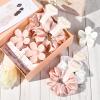 imageDEEKA 16 Pcs Bridesmaid Proposal Gifts Set Flower Hair Claw Clips with Floral Card ampamp Satin Scrunchies Proposal Box Bridal Party Gift Bridesmaids Bachelorette Party Favors WhiteampampSage GreenWhitePink