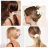 imageDEEKA 16 Pcs Bridesmaid Proposal Gifts Set Flower Hair Claw Clips with Floral Card ampamp Satin Scrunchies Proposal Box Bridal Party Gift Bridesmaids Bachelorette Party Favors WhiteampampSage GreenWhitePink