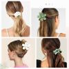 imageDEEKA 16 Pcs Bridesmaid Proposal Gifts Set Flower Hair Claw Clips with Floral Card ampamp Satin Scrunchies Proposal Box Bridal Party Gift Bridesmaids Bachelorette Party Favors WhiteampampSage GreenWhiteSage Green
