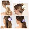 imageDEEKA 16 Pcs Bridesmaid Proposal Gifts Set Flower Hair Claw Clips with Floral Card ampamp Satin Scrunchies Proposal Box Bridal Party Gift Bridesmaids Bachelorette Party Favors WhiteampampSage GreenWhitePurple
