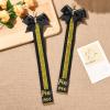 imageDEEKA 2 PCS Cheer Pin Strap Pin Me Ribbon for Backpack Glitter Cheerleader Keychain Cheer Gifts Bow HolderBlackGlitter Gold