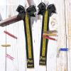 imageDEEKA 2 PCS Cheer Pin Strap Pin Me Ribbon for Backpack Glitter Cheerleader Keychain Cheer Gifts Bow HolderBlackGlitter Gold