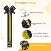 imageDEEKA 2 PCS Cheer Pin Strap Pin Me Ribbon for Backpack Glitter Cheerleader Keychain Cheer Gifts Bow HolderBlackGlitter Gold