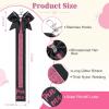 imageDEEKA 2 PCS Cheer Pin Strap Pin Me Ribbon for Backpack Glitter Cheerleader Keychain Cheer Gifts Bow HolderBlackGlitter Pink