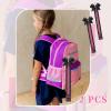 imageDEEKA 2 PCS Cheer Pin Strap Pin Me Ribbon for Backpack Glitter Cheerleader Keychain Cheer Gifts Bow HolderBlackGlitter Pink
