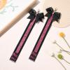 imageDEEKA 2 PCS Cheer Pin Strap Pin Me Ribbon for Backpack Glitter Cheerleader Keychain Cheer Gifts Bow HolderBlackGlitter Pink