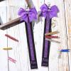 imageDEEKA 2 PCS Cheer Pin Strap Pin Me Ribbon for Backpack Glitter Cheerleader Keychain Cheer Gifts Bow HolderBlackGlitter Purple