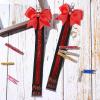 imageDEEKA 2 PCS Cheer Pin Strap Pin Me Ribbon for Backpack Glitter Cheerleader Keychain Cheer Gifts Bow HolderBlackGlitter Red
