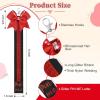 imageDEEKA 2 PCS Cheer Pin Strap Pin Me Ribbon for Backpack Glitter Cheerleader Keychain Cheer Gifts Bow HolderBlackGlitter Red