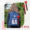 imageDEEKA 2 PCS Cheer Pin Strap Pin Me Ribbon for Backpack Glitter Cheerleader Keychain Cheer Gifts Bow HolderBlackGlitter Red