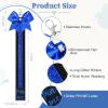 imageDEEKA 2 PCS Cheer Pin Strap Pin Me Ribbon for Backpack Glitter Cheerleader Keychain Cheer Gifts Bow HolderBlackGlitter Royal Blue
