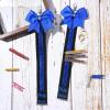 imageDEEKA 2 PCS Cheer Pin Strap Pin Me Ribbon for Backpack Glitter Cheerleader Keychain Cheer Gifts Bow HolderBlackGlitter Royal Blue
