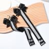 imageDEEKA 2 PCS Cheer Pin Strap Pin Me Ribbon for Backpack Glitter Cheerleader Keychain Cheer Gifts Bow HolderBlackGlitter Silver