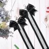 imageDEEKA 2 PCS Cheer Pin Strap Pin Me Ribbon for Backpack Glitter Cheerleader Keychain Cheer Gifts Bow HolderBlackGlitter Silver
