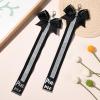 imageDEEKA 2 PCS Cheer Pin Strap Pin Me Ribbon for Backpack Glitter Cheerleader Keychain Cheer Gifts Bow HolderBlackGlitter Silver