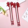 imageDEEKA 2 PCS Cheer Pin Strap Pin Me Ribbon for Backpack Glitter Cheerleader Keychain Cheer Gifts Bow HolderDark RedGlitter Silver