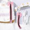 imageDEEKA 2 PCS Cheer Pin Strap Pin Me Ribbon for Backpack Glitter Cheerleader Keychain Cheer Gifts Bow HolderPinkGlitter Black