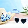 imageDEEKA 24 Pcs Margs and Matrimony Bachelorette Party Favors Decorations Bridesmaid Proposal Gifts Heart Sunglasses Hair Claw Clips Satin Scrunchies Accessories Set Bridal Party Wedding GiftsWhiteBlue 12 Sets