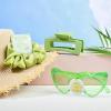 imageDEEKA 24 Pcs Margs and Matrimony Bachelorette Party Favors Decorations Bridesmaid Proposal Gifts Heart Sunglasses Hair Claw Clips Satin Scrunchies Accessories Set Bridal Party Wedding GiftsMargs and Matrimony