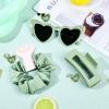 imageDEEKA 24 Pcs Margs and Matrimony Bachelorette Party Favors Decorations Bridesmaid Proposal Gifts Heart Sunglasses Hair Claw Clips Satin Scrunchies Accessories Set Bridal Party Wedding GiftsSage Green