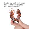 imageDEEKA 3 PCS 25 Inch Tortoise Shell Hair Claw Clips Double Row Teeth Plastic Hair Jaw Clips Hair Barrettes Thick Medium Thin Hair Clips for WomenBlackBrownLeopard