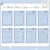 imageDEEKA 30 PCS Bridal Shower Games Card for 30 Guests Pink Wavy Border Ribbon Bow Funny Wedding Bachelorette Party Games for Reception Would She RatherBlue